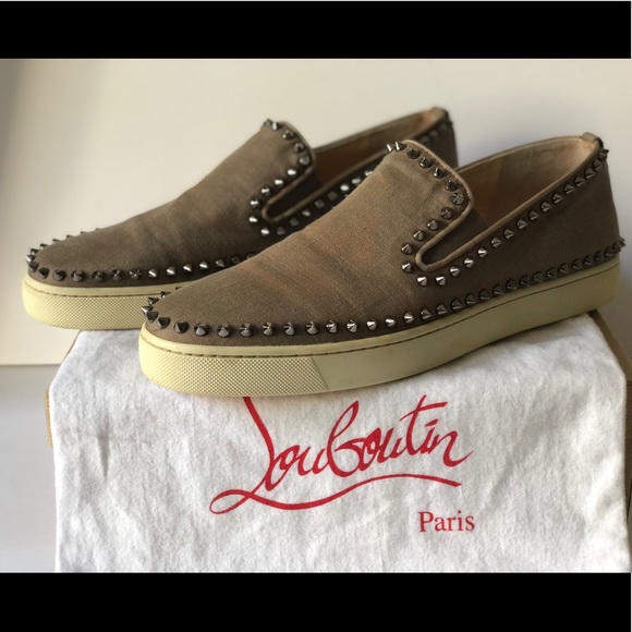 Christian Louboutin Other - CHRISTIAN LOUBOUTIN MEN`S PIK BOAT FLAT SPIKE